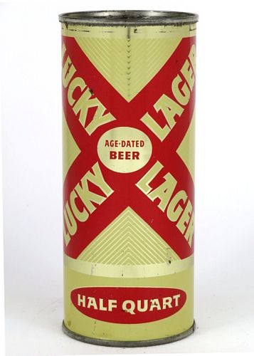 1956 Lucky Lager Beer 16oz One Pint 232-11 San Francisco, California