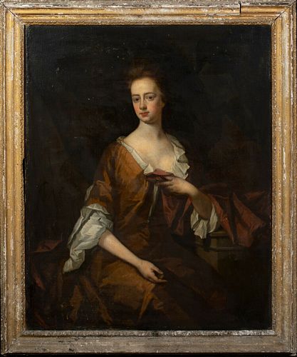 PORTRAIT OF LADY CARR SIR GODFREY KNELLER (1646-1723) OIL PAINTING