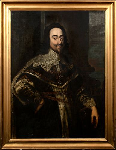 PORTRAIT OF KING CHARLES I OF ENGLAND OIL PAINTING