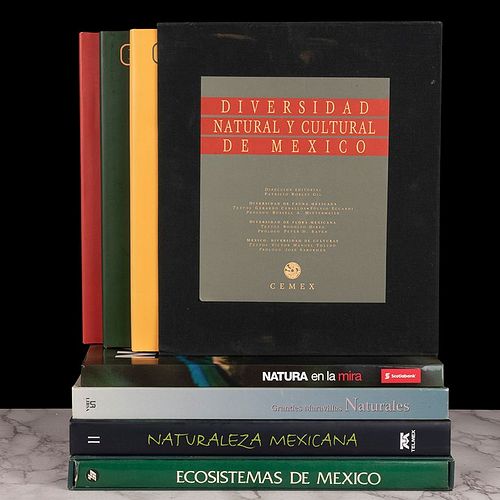 Libros sobre Naturaleza y Ecosistema Mexicanos. Diversidad Natural y Cultural de México / Grandes Maravillas Naturales. Pzs: 7.