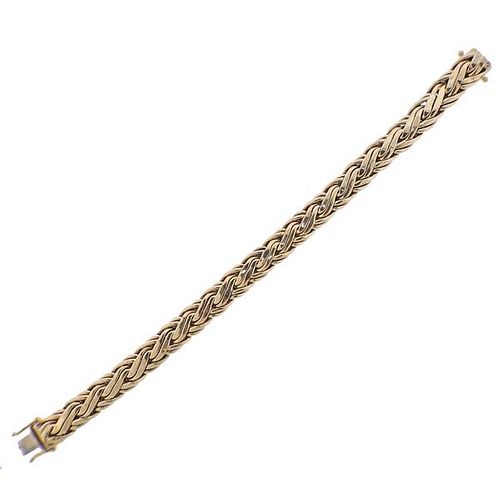 Vintage Tiffany &amp; Co 14k Gold  Woven Braided Bracelet