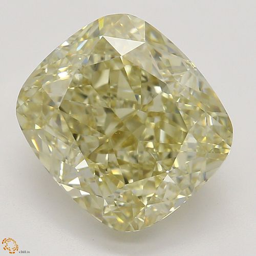 2.62 ct, Natural Fancy Brownish Yellow Even Color, VVS2, Cushion cut Diamond (GIA Graded), Appraised Value: $28,000 