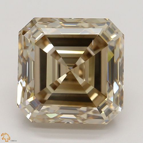 2.50 ct, Natural Fancy Orangy Brown Even Color, VS2, Square Emerald cut Diamond (GIA Graded), Appraised Value: $27,000 
