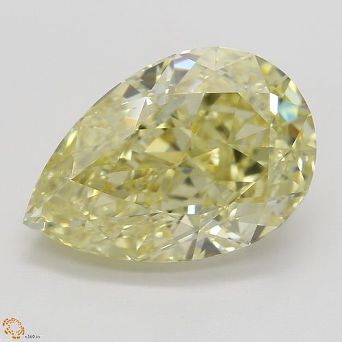 3.03 ct, Natural Fancy Brownish Yellow Even Color, VVS2, Pear cut Diamond (GIA Graded), Appraised Value: $55,400 