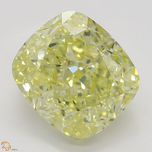 3.09 ct, Natural Fancy Yellow Even Color, IF, Cushion cut Diamond (GIA Graded), Appraised Value: $100,100 