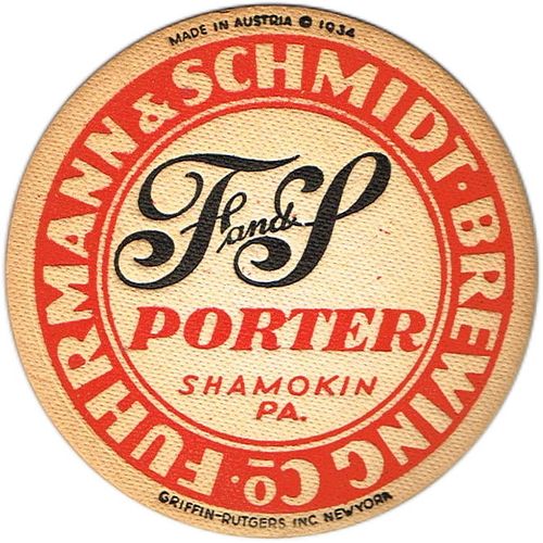 1933 F&S Porter PA-FUR-19 Shamokin, Pennsylvania