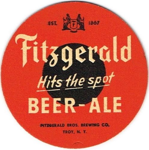 1943 Fitzgerald Beer - Ale NY-FITZ-7 Troy, New York