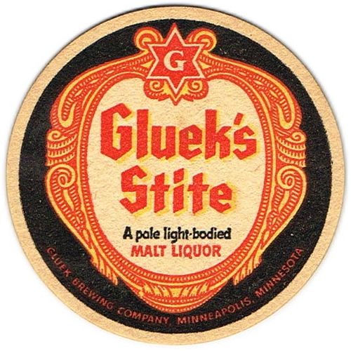 1949 Gluek's Stite Malt Liquor MN-GLU-7 Minneapolis, Minnesota