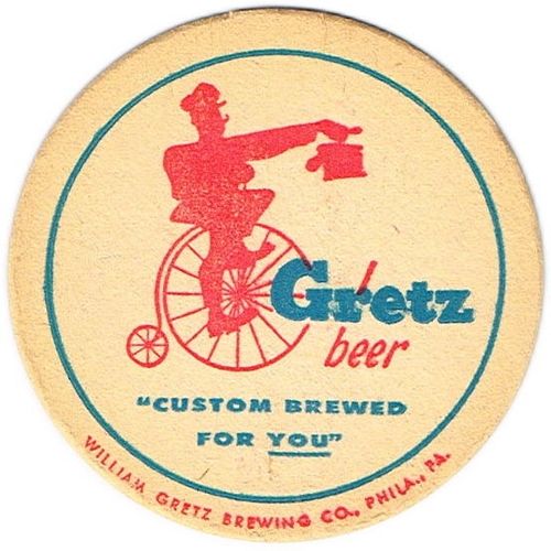1948 Gretz Beer PA-GRETZ7A Philadelphia, Pennsylvania