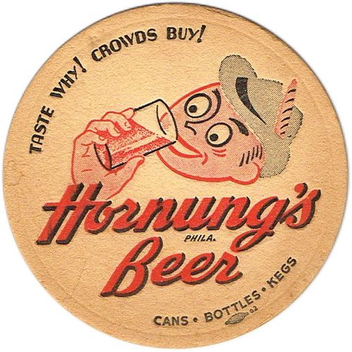 1946 Hornung's Beer PA-HORN-2 Philadelphia, Pennsylvania
