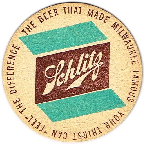 1954 Schlitz Beer WI-SCH-101 Milwaukee, Wisconsin