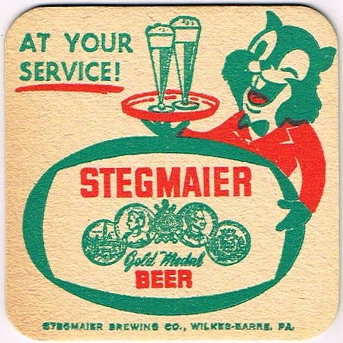 1959 Stegmaier Beer PA-STEG-12 Wilkes-Barre, Pennsylvania
