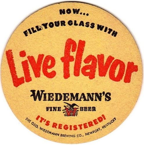 1953 Wiedemann's Fine Beer KY-WEID-5 Newport, Kentucky