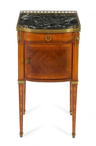 * A Louis XVI Style Side Table Height 30 x width 15 3/4 x depth 14 3/4 inches.