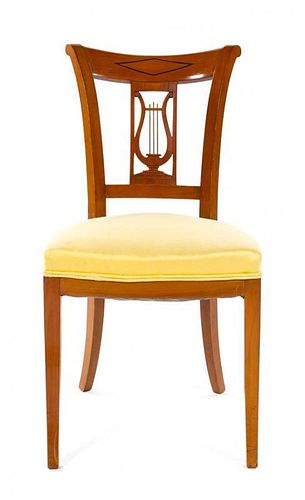 * A Biedermeier Side Chair Height 34 inches.