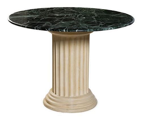 * A Neoclassical Style Center Table Height 31 x diameter 41 inches.