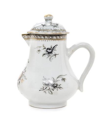 A Chinese Export Porcelain Creamer Height 4 1/2 inches.