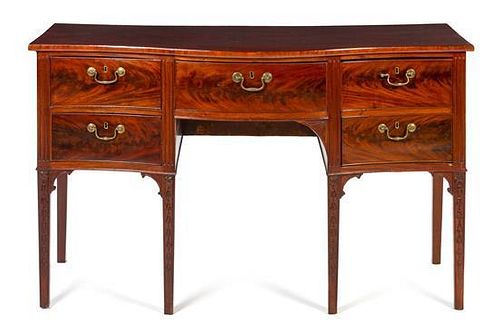 * An American Mahogany Sideboard Height 34 1/2 x width 58 x depth 23 1/2 inches.
