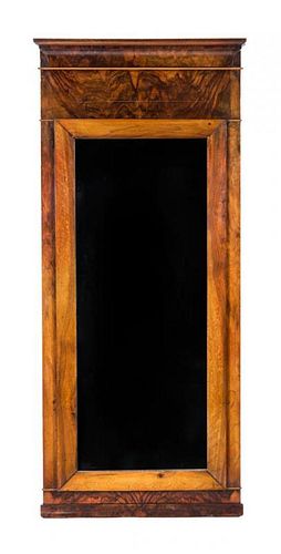 * An Empire Mahogany Pier Mirror Height 58 x width 26 inches.