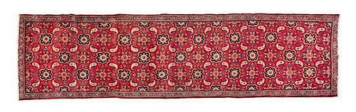 A Northwest Persian Wool Runner 12 feet 9 inches x 3 feet 5 inches.