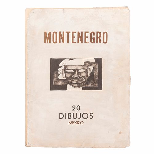 Montenegro, Roberto. Montenegro 20 Dibujos.Sin pie de imprenta. 20 láminas. Con dedicatoria del autor.