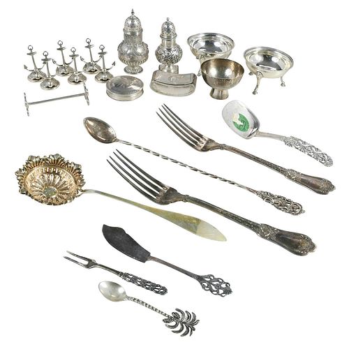 22 Continental Silver Table Items