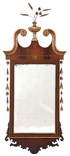 Federal Style Inlaid Mahogany Mirror