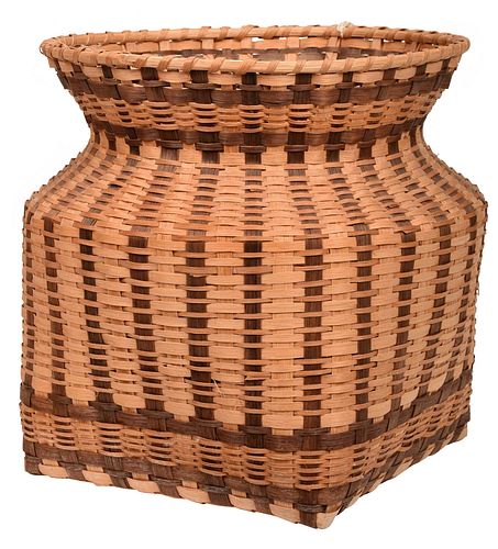 Agnes Welch Woven Cherokee Basket