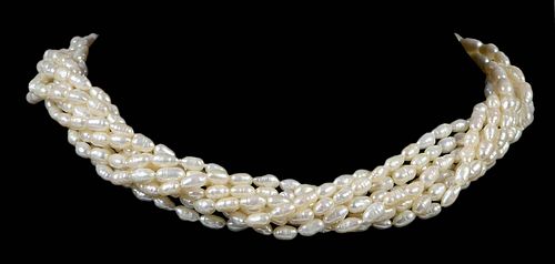 18kt. Pearl and Gemstone Necklace 