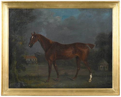 British School Equestrian Painting