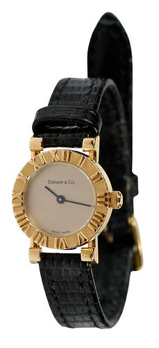Tiffany & Co 18kt. Gold Atlas Watch