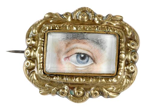Antique Lover's Eye Brooch 