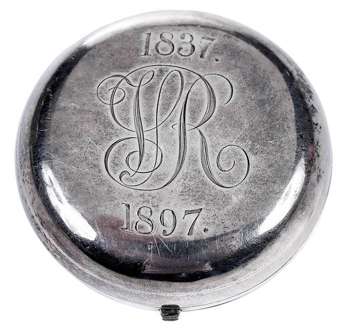Queen Victoria English Silver Pocket Photo Locket