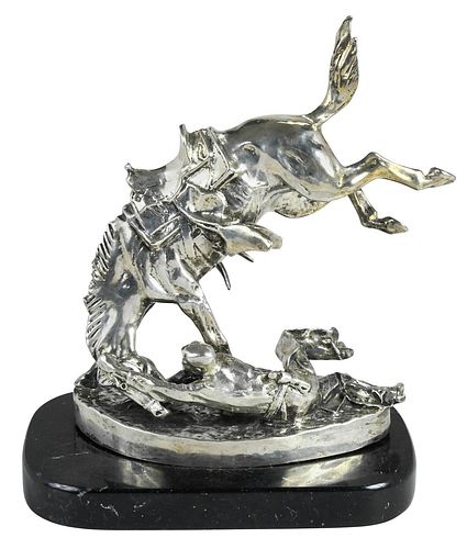 Miniature Silver Figure, After Frederic Remington