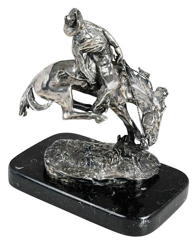 Miniature Silver Figure, After Frederic Remington