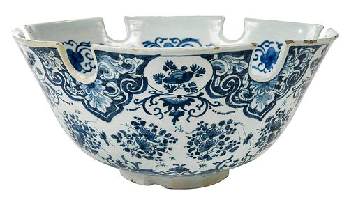 English Delftware Blue and White Monteith