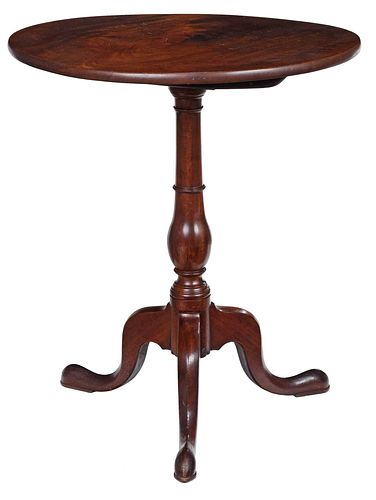 Chippendale Mahogany Tilt Top Candlestand