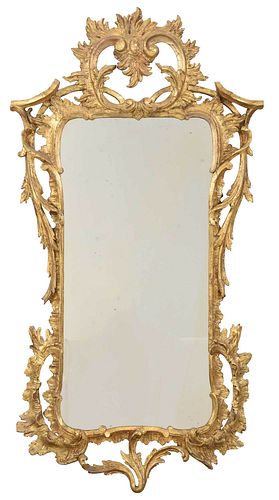 Chippendale Carved and Giltwood Mirror
