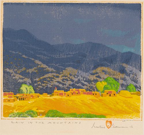 Gustave Baumann, Rain in the Mountains, 1926/1956