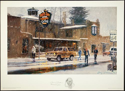 Jerry Jordan, Untitled (Taos Street in Winter), 1984