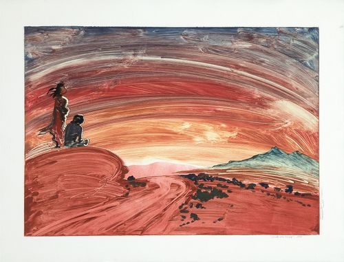 Shonto Begay, Sunset Over Leupp, 1997