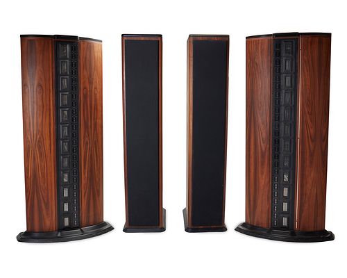 An Infinity IRS V tower speaker system