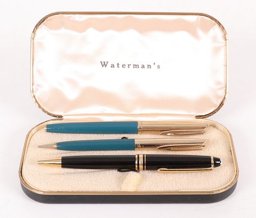 A Group of Pens, Waterman's and Montblanc