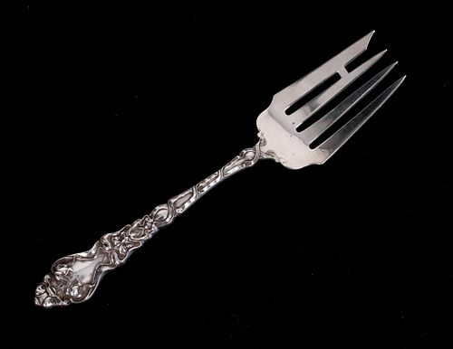 Unger Brothers Douvaine Sterling Silver Meat Fork