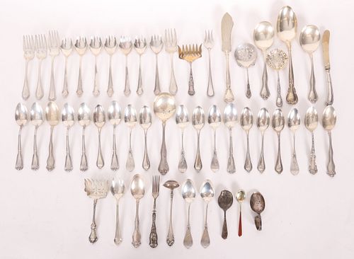 A Large Group of Sterling Silver Flatware