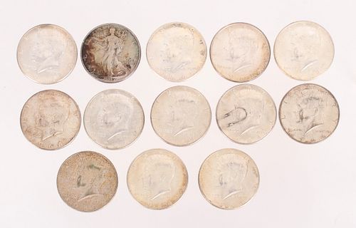 A Group of U.S. Silver Half Dollars