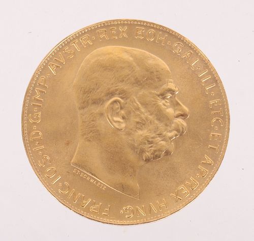 100 Austrian Corona Gold Coin 1915 #4