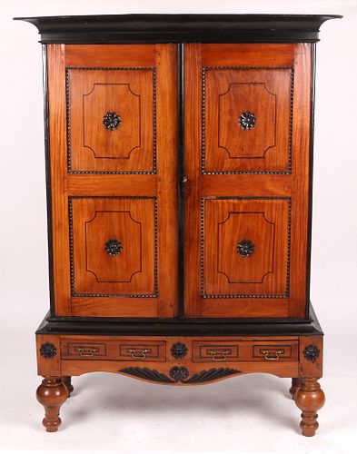 An Anglo Indian Satinwood Cabinet