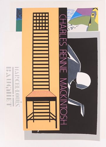 Three Modernist Silkscreen Posters, Juan Gris, Etc.