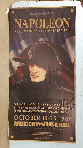 2 SIDED MOVIE POSTER-NAPOLEON & A LESSON FROM ALOES 7'X 3'6"